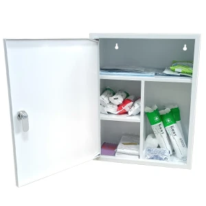 Аптечка для оказания первой помощи пострадавшим по приказу №262Н металлический шкаф Мед 061