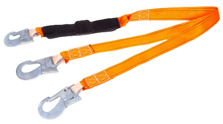 Строп аАд (лента/КР-05/КР-50) двухветьевой с амортизатором Поя 008.03