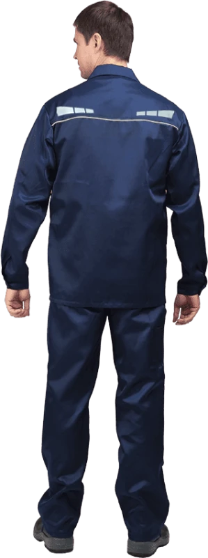 Костюм мужской от механических воздействий и ОПЗ, синий (куртка+п/к) Кос 341