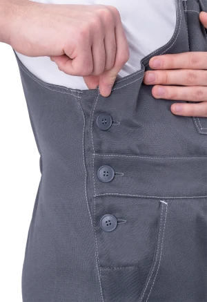 Костюм РОУД летний, серый-красный (Куртка+полукомбинезон) Кос 451