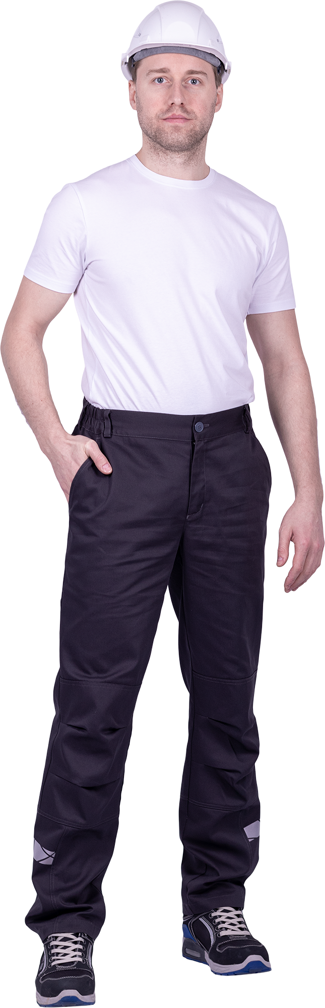 Брюки мужские СТРОНГ от механических воздействий и ОПЗ, цв. темно-серый Брю 048