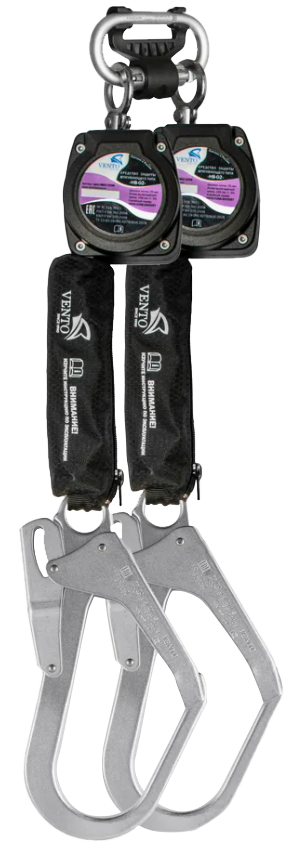 СИЗ втягивающего типа НВ-02 трос (vnt HB02C duo 0258) (двухплечевое) с карабином "Монтажный 110"