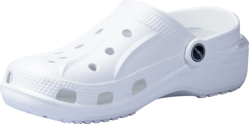 Туфли летние ЭВА (сабо) с перфорацией, с ремешком (белые) (КЭ010-02/КЭ020-02) Саб 519