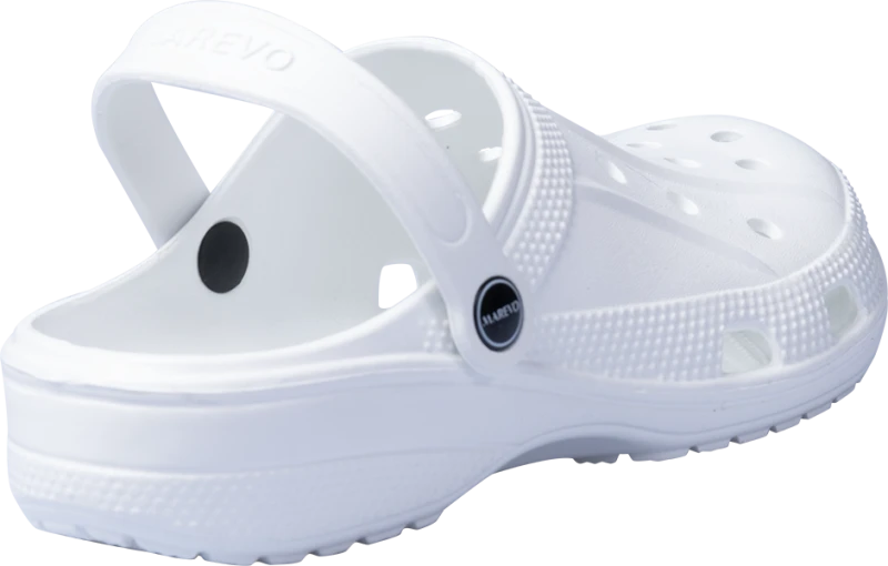 Туфли летние ЭВА (сабо) с перфорацией, с ремешком (белые) (КЭ010-02/КЭ020-02) Саб 519