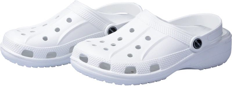 Туфли летние ЭВА (сабо) с перфорацией, с ремешком (белые) (КЭ010-02/КЭ020-02) Саб 519