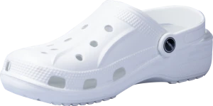 Туфли летние ЭВА (сабо) с перфорацией, с ремешком (белые) (КЭ010-02/КЭ020-02) Саб 519