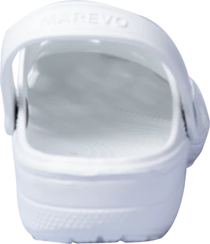 Туфли летние ЭВА (сабо) с перфорацией, с ремешком (белые) (КЭ010-02/КЭ020-02) Саб 519