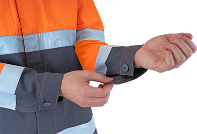 Костюм РЕФЛЕКТ-2, Со - 3-ий класс защиты, флуоресцентный оранжевый-серый Кос 772