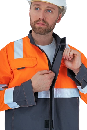 Костюм РЕФЛЕКТ-2, Со - 3-ий класс защиты, флуоресцентный оранжевый-серый Кос 772