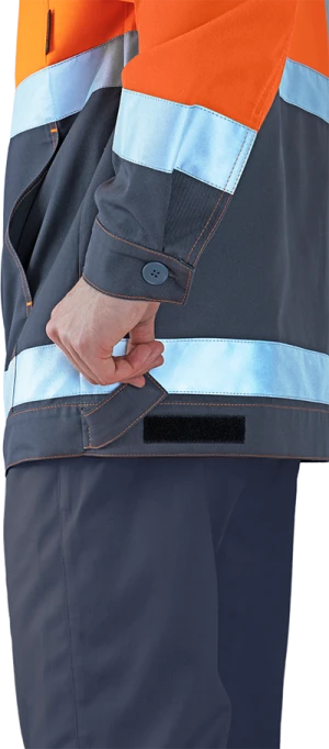 Костюм РЕФЛЕКТ-2, Со - 3-ий класс защиты, флуоресцентный оранжевый-серый Кос 772