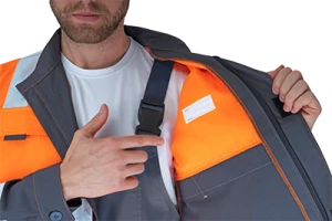 Костюм РЕФЛЕКТ-2, Со - 3-ий класс защиты, флуоресцентный оранжевый-серый Кос 772