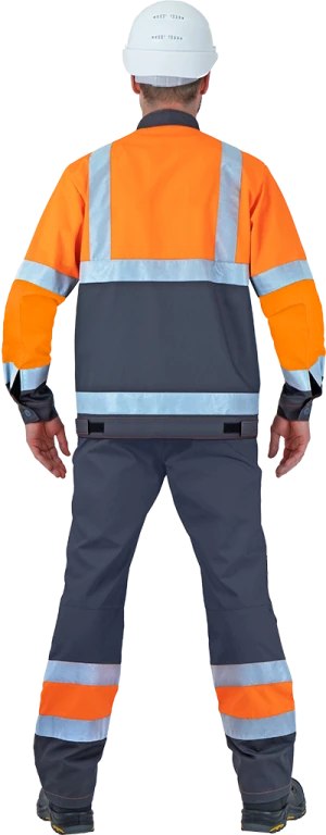Костюм РЕФЛЕКТ-2, Со - 3-ий класс защиты, флуоресцентный оранжевый-серый Кос 772