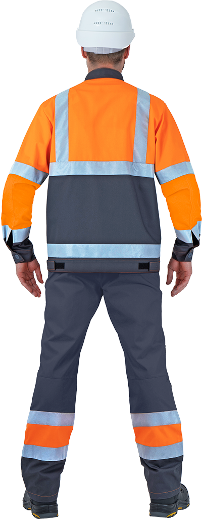 Костюм РЕФЛЕКТ-2, Со - 3-ий класс защиты, флуоресцентный оранжевый-серый Кос 772