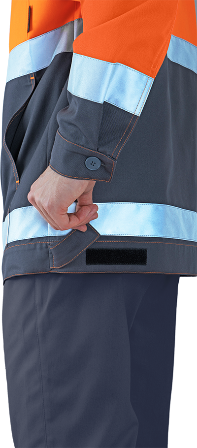 Костюм РЕФЛЕКТ-2, Со - 3-ий класс защиты, флуоресцентный оранжевый-серый Кос 772