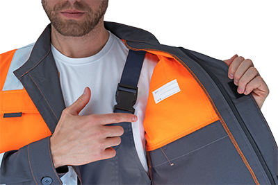 Костюм РЕФЛЕКТ-2, Со - 3-ий класс защиты, флуоресцентный оранжевый-серый Кос 772