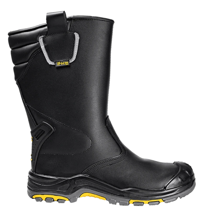 Сапоги iForm® ORIGINAL (ОРИДЖИНАЛ) с КП и КС нат мех, кожаные ПУ/нитрил