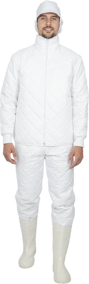 Куртка утепленная АПРЕЛЬ, белая