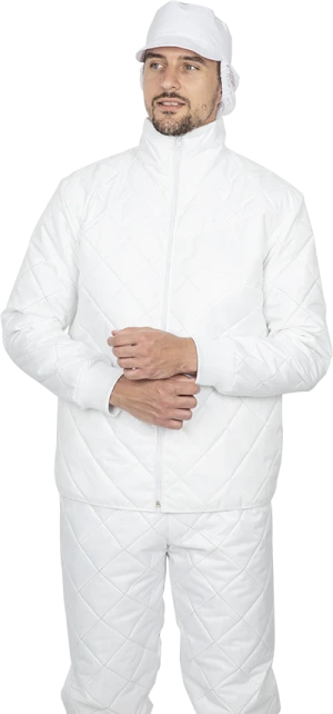 Куртка утепленная АПРЕЛЬ, белая Кур 300