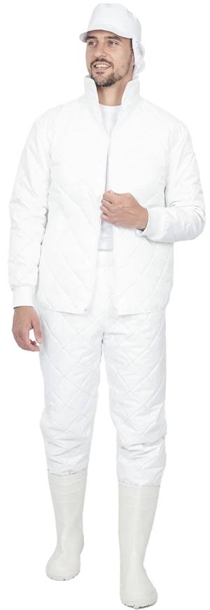 Куртка утепленная АПРЕЛЬ, белая Кур 300