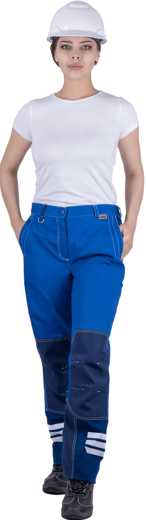 Брюки женские ЭДВАНС от механических воздействий и ОПЗ, василек/синий Брю 621.1