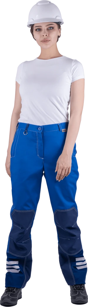 Брюки женские ЭДВАНС от механических воздействий и ОПЗ, василек/синий Брю 621.1
