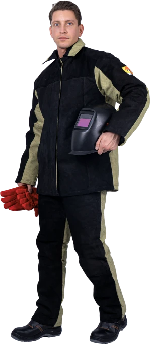 Костюм сварщика комбинированный спилок/брезент утепленный, 2.6 0015