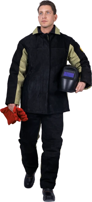 Костюм сварщика комбинированный спилок/брезент утепленный, 2.6 0015