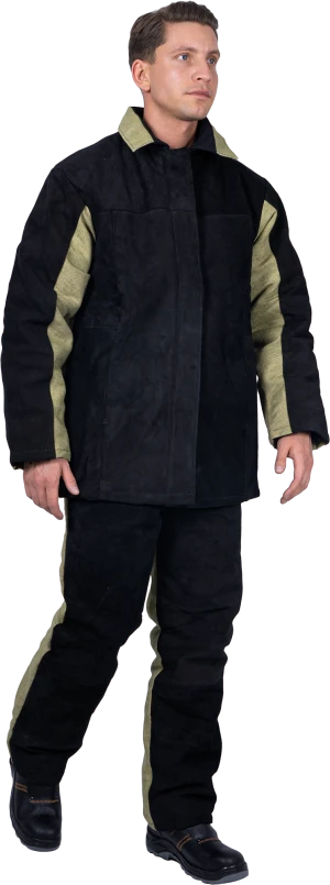 Костюм сварщика комбинированный спилок/брезент утепленный, 2.6 0015