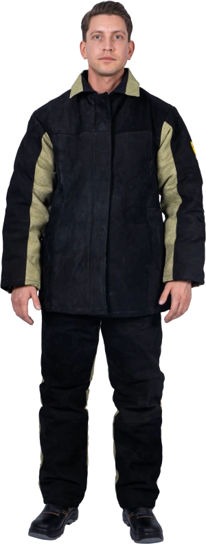 Костюм сварщика комбинированный спилок/брезент утепленный, 2.6 0015