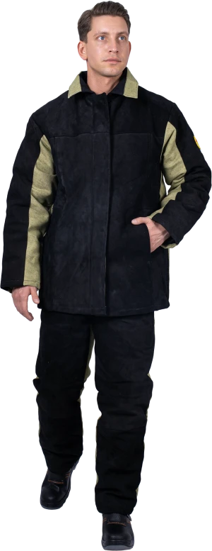 Костюм сварщика комбинированный спилок/брезент утепленный, 2.6 0015