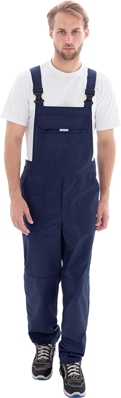 Костюм мужской ТЕХНИК 2 от механических воздействий и ОПЗ (куртка, полукомбинезон), темно-синий/серый Кос 099