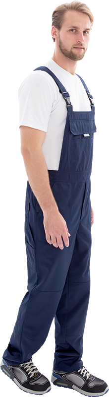 Костюм мужской ТЕХНИК 2 от механических воздействий и ОПЗ (куртка, полукомбинезон), темно-синий/серый Кос 099