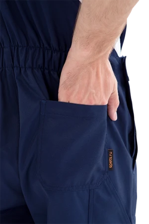 Костюм мужской ТЕХНИК 2 от механических воздействий и ОПЗ (куртка, полукомбинезон), темно-синий/серый Кос 099