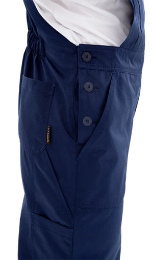 Костюм мужской ТЕХНИК 2 от механических воздействий и ОПЗ (куртка, полукомбинезон), темно-синий/серый Кос 099