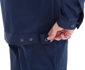 Костюм мужской ТЕХНИК 2 от механических воздействий и ОПЗ (куртка, полукомбинезон), темно-синий/серый Кос 099