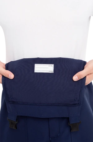 Костюм мужской ТЕХНИК 2 от механических воздействий и ОПЗ (куртка, полукомбинезон), темно-синий/серый Кос 099