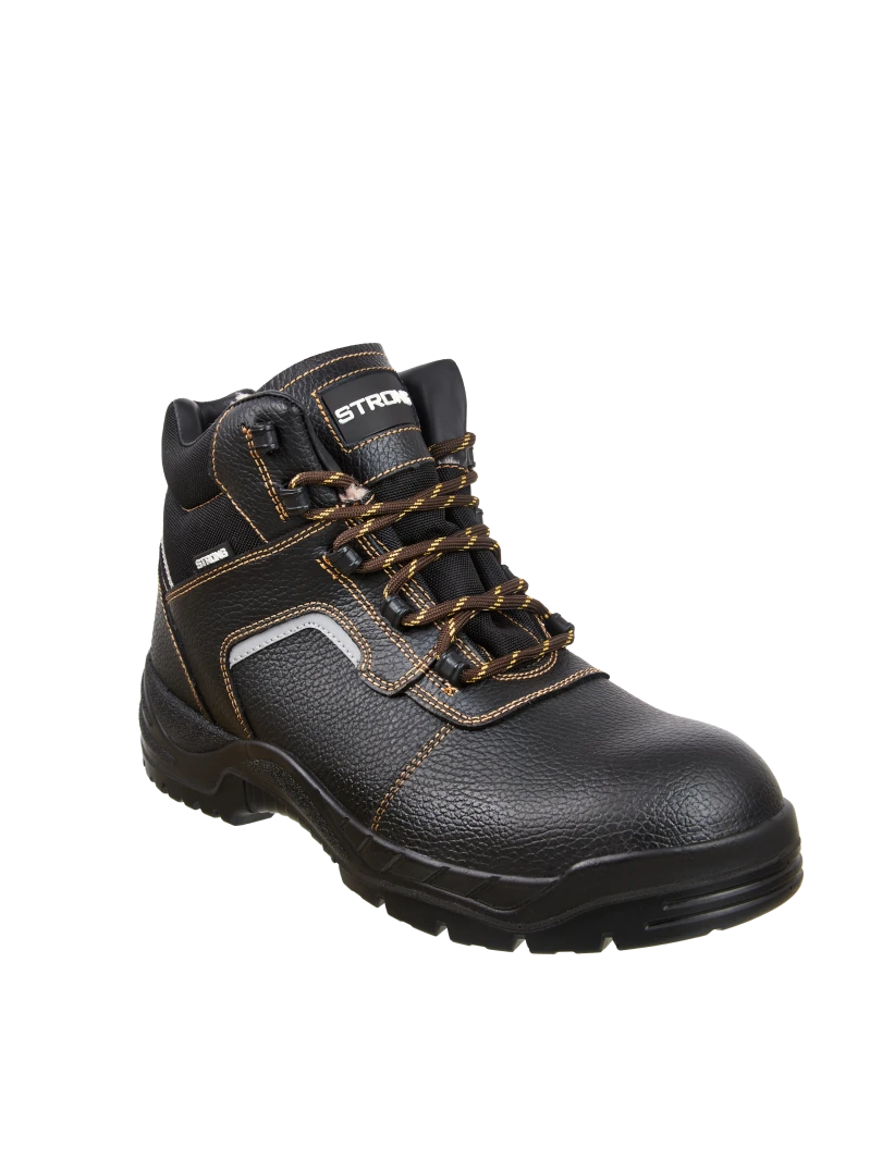 Ботинки STRONG (Стронг) с КП иск.мех, кожаные ПУ/ПУ