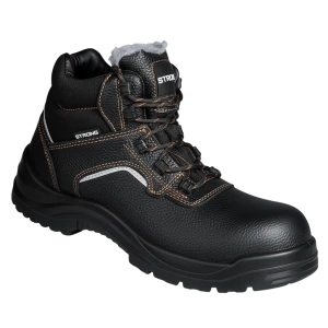 Ботинки STRONG (Стронг) с КП иск.мех, кожаные ПУ/ПУ