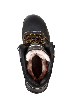 Ботинки STRONG (Стронг) с КП иск.мех, кожаные ПУ/ПУ