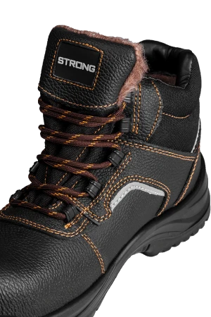 Ботинки STRONG (Стронг) с КП шерст.мех, кожаные ПУ/ПУ