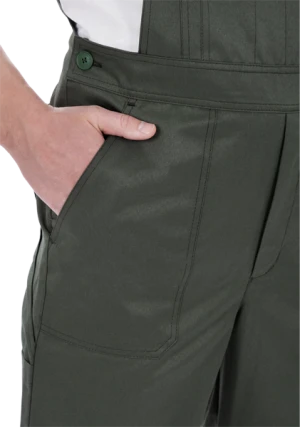 Костюм мужской ТЕХНИК 2 от механических воздействий и ОПЗ (куртка, полукомбинезон), темно-зелёный/черный Кос 053