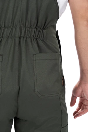 Костюм мужской ТЕХНИК 2 от механических воздействий и ОПЗ (куртка, полукомбинезон), темно-зелёный/черный Кос 053