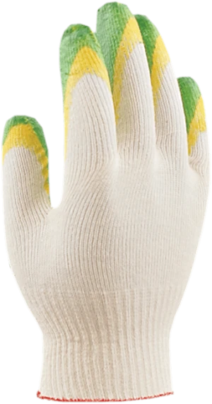 Перчатки ГРИН, х/б с 2-м латексом Пер 021