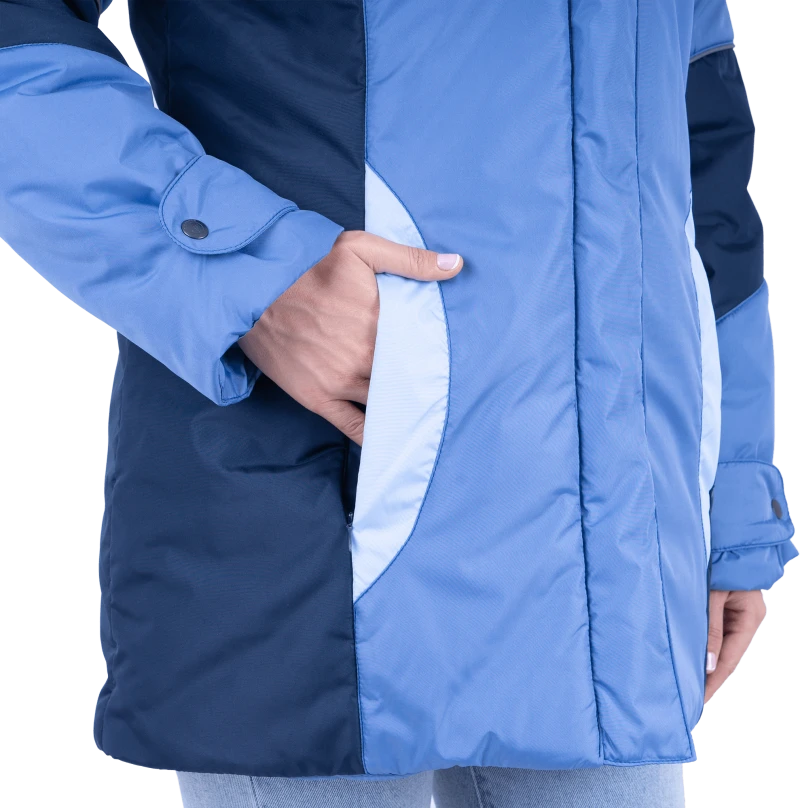 Куртка ВИРАЖ зимняя, василёк-т/синий, женская Кур 671