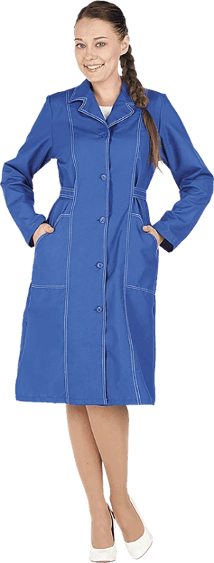 Халат СИБИРЯЧКА летний, василек, женский