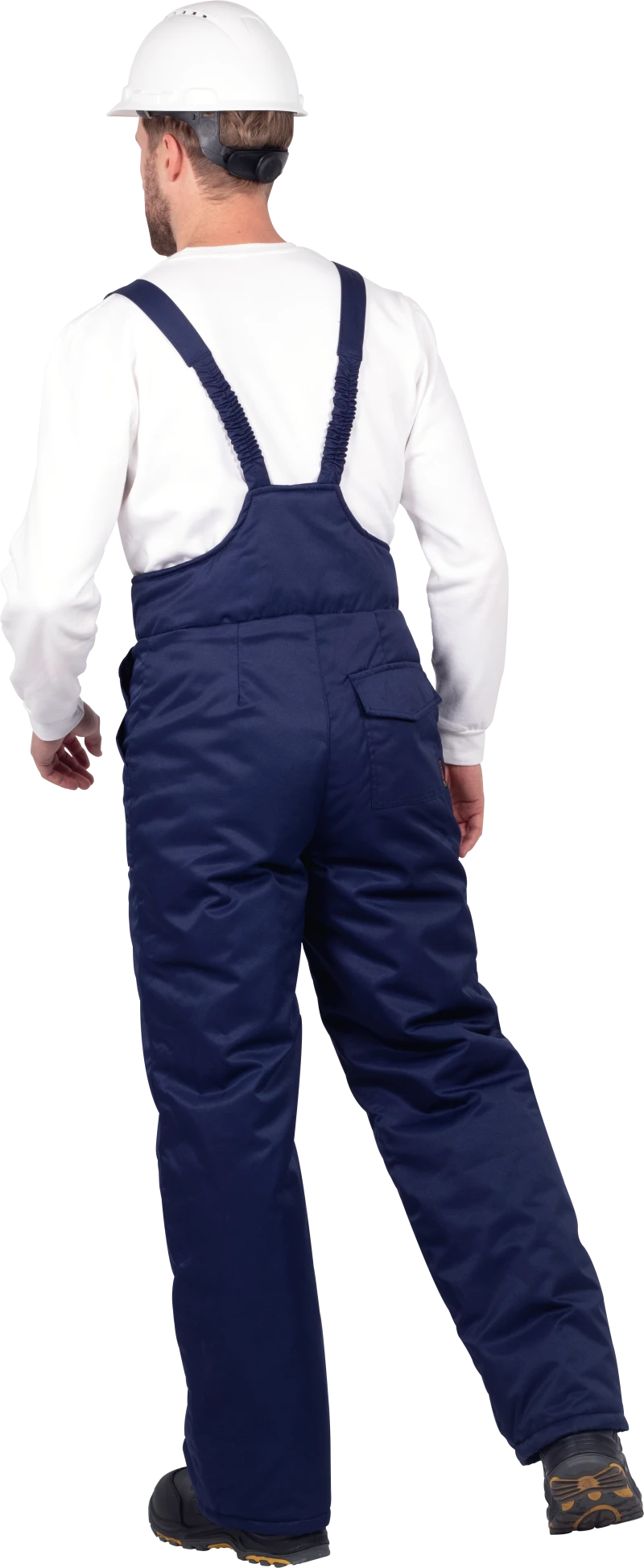 Костюм мужской СПЕЦ от пониженных температур воздуха, механических воздействий и ОПЗ (куртка, брюки), темно-синий/василёк Кос 611