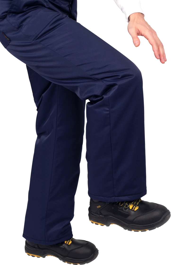 Костюм мужской СПЕЦ от пониженных температур воздуха, механических воздействий и ОПЗ (куртка, брюки), темно-синий/василёк Кос 611