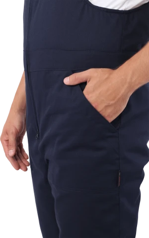 Костюм мужской АНТИСТАТ от пониженных температур воздуха и ветра, от статического электричества (куртка, полукомбинезон), темно-синий/василёк Кос 685