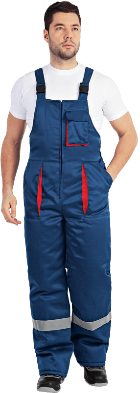 Костюм БАЙКАЛ зимний, т/синий- красный Кос 311