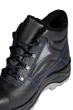 Ботинки СОЮЗНИК с МП иск. мех, кожаные ПУ/ТПУ, МБС